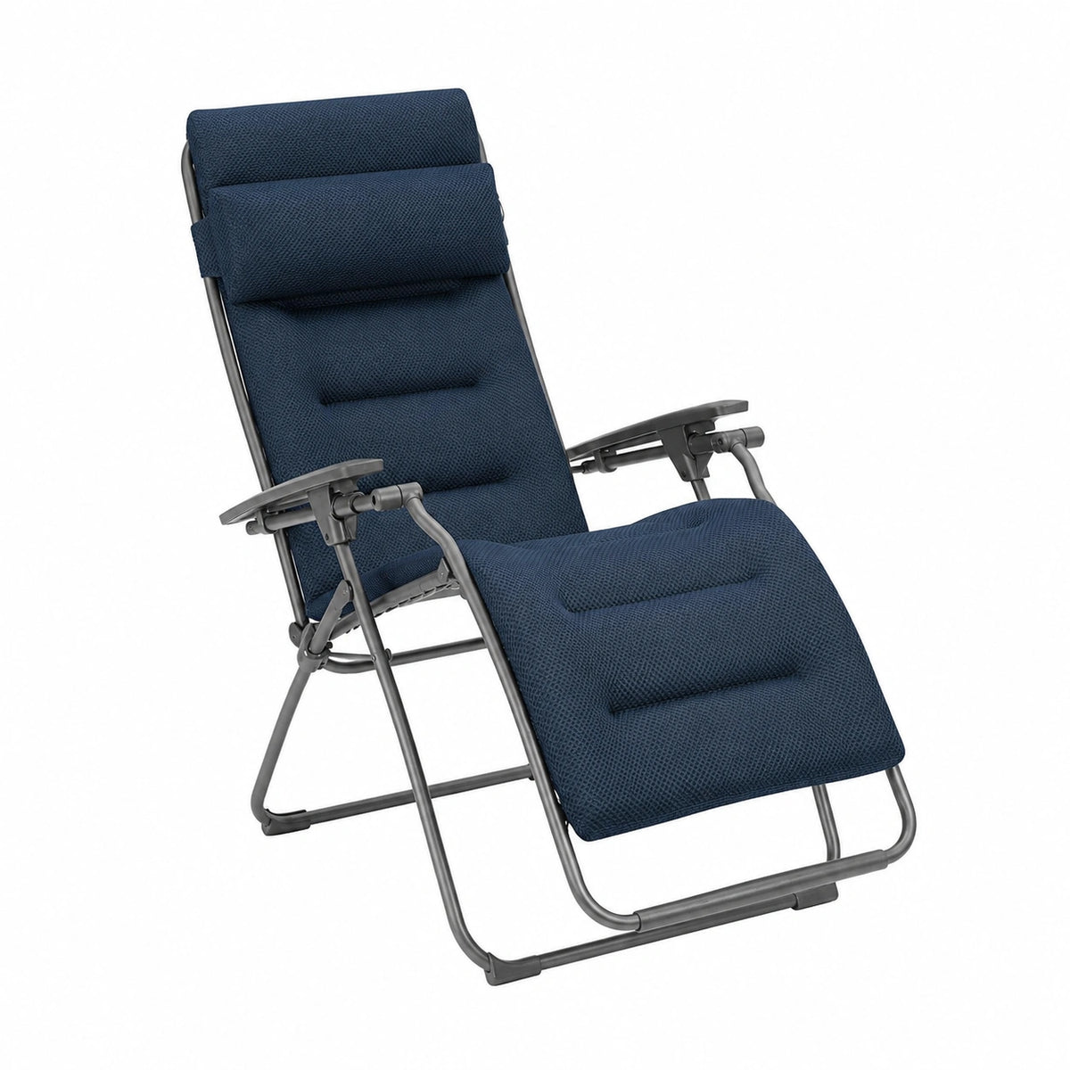 Chaise de jardin, coloris bleu, pour la terrasse ou le jardin