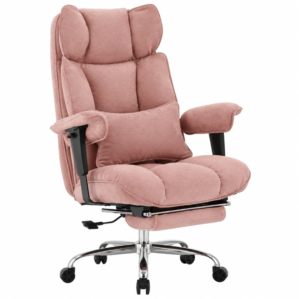Bureau, en tissu, inclinable, rembourré, coloris rose, pour l’espace de travail