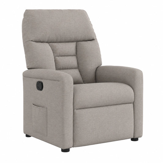Canapé, inclinable, en tissu, coloris taupe, pour le salon