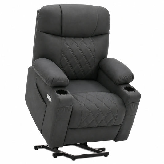 Fauteuil relax, réglable, en tissu, pour le salon