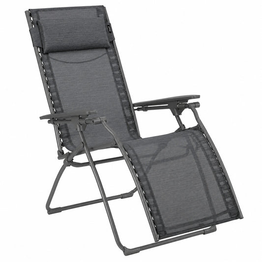 Chaise de jardin, coloris gris, pour la terrasse ou le jardin