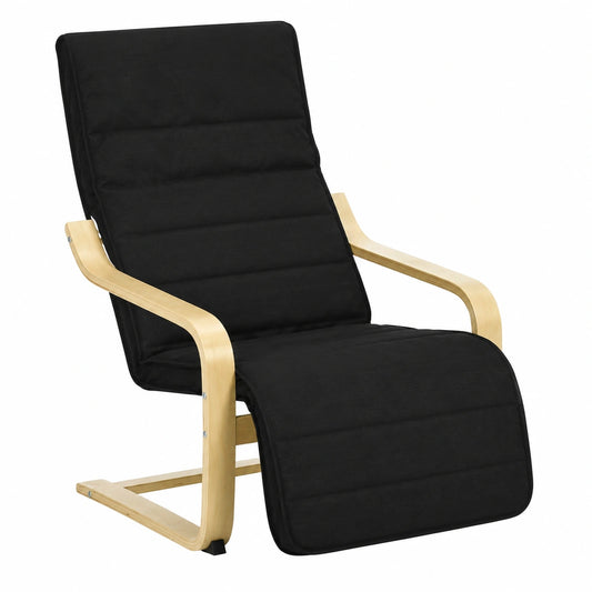Fauteuil relax, réglable, rembourré, en lin, pour le salon